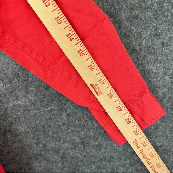 FADS Vintage Long Sleeve 100% Cotton Shirt Dress Button Up Collar Coral Small - Picture 6 of 9